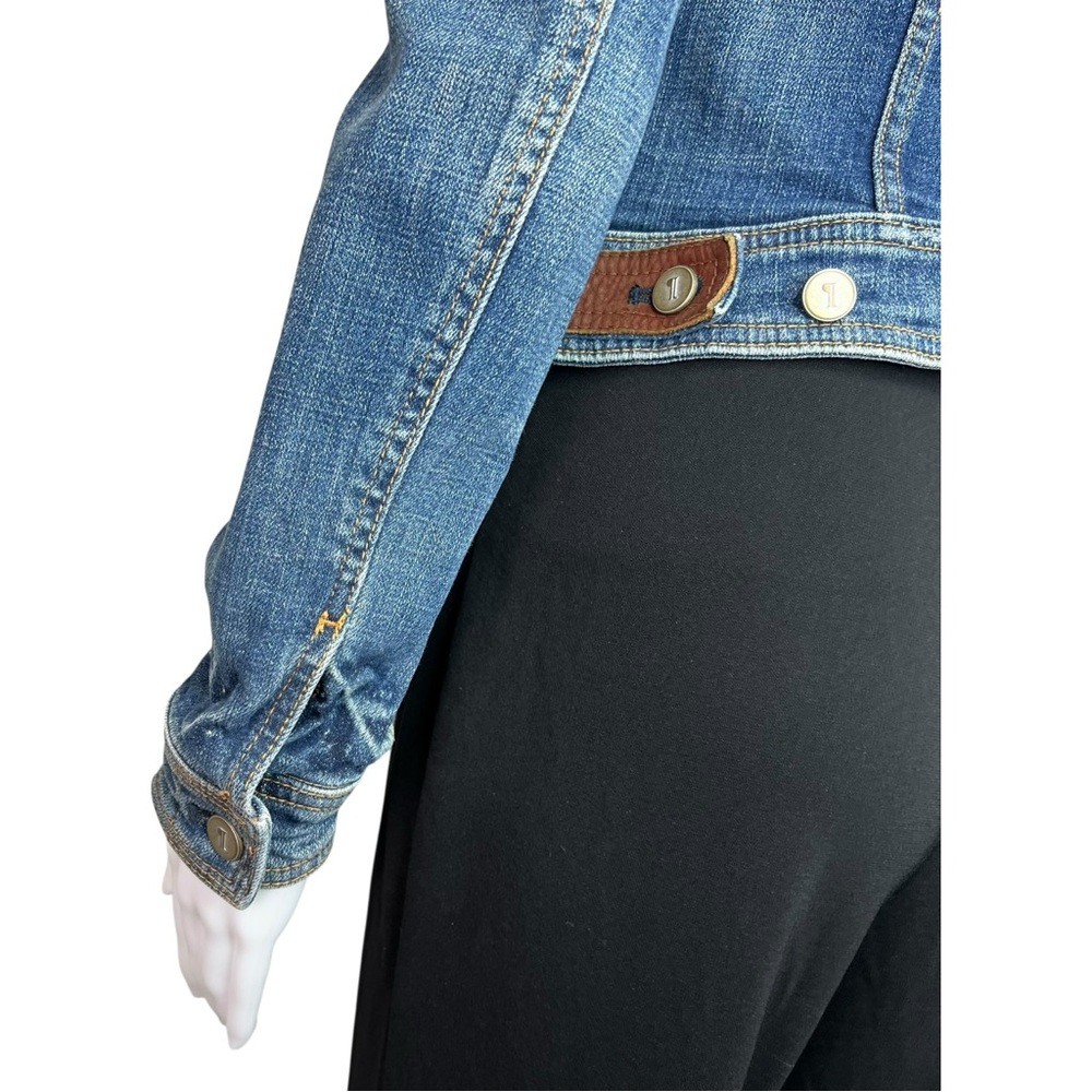 Pilcro and the Letterpress Anthropologie Blue Jean Jacket XS - Picture 6 of 7